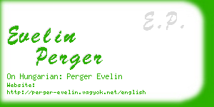 evelin perger business card